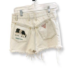 Vintage White Jean Shorts
